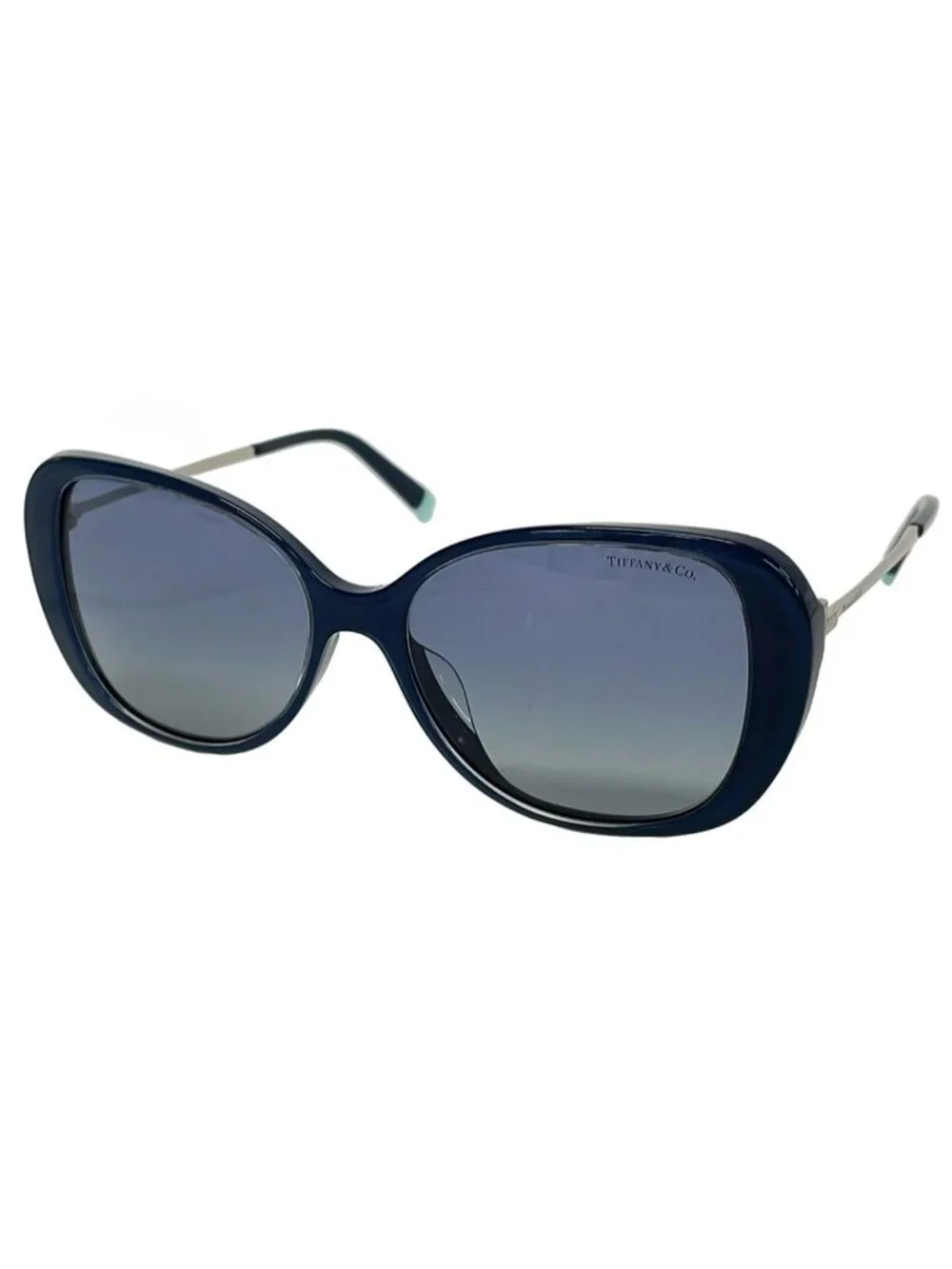 Tiffany & Co Sunglasses Dark Navy Silver Light Blue Eyewear